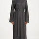 Strickkleid locker Grau Maxikleid – Damen
