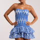 Minikleid schulterfrei mit Rüschen Damen