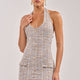 Minikleid Neckholder Bodycon Lila Damen