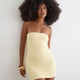 Minikleid schulterfrei ärmellos Bodycon Damen