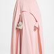 Maxikleid Cape-Ärmel Rosa lang – Damen