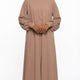 Abaya Set 3-teilig Stretch Altrosa – Damen