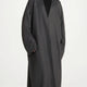 Offene Strick-Abaya locker Grau – Damen