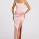 Spitzen-Maxikleid Korsett Bodycon Rosa Damen