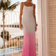 Strick-Maxikleid Rosa Damen